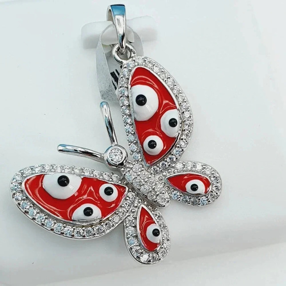 "925 Sterling Silver Cubic Zirconia Pendant, UU1P6A6051 - Picture 9 of 11